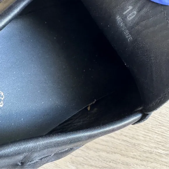 Tod's Black Leather Loafers Size 10