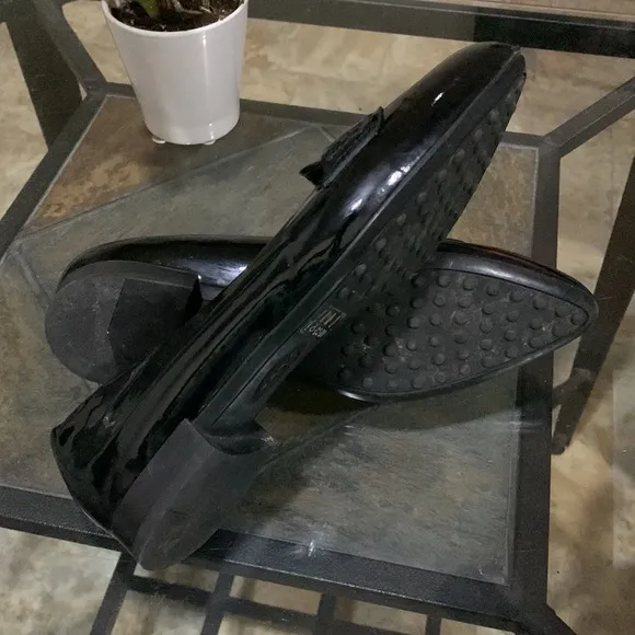 TODS Black Patent Leather Loafers