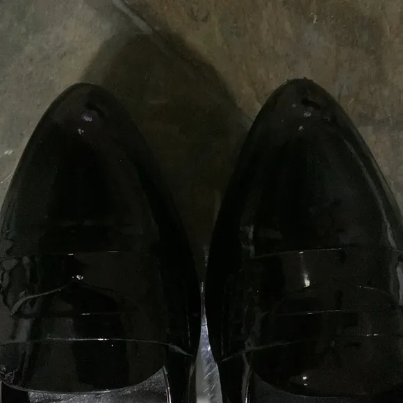 TODS Black Patent Leather Loafers