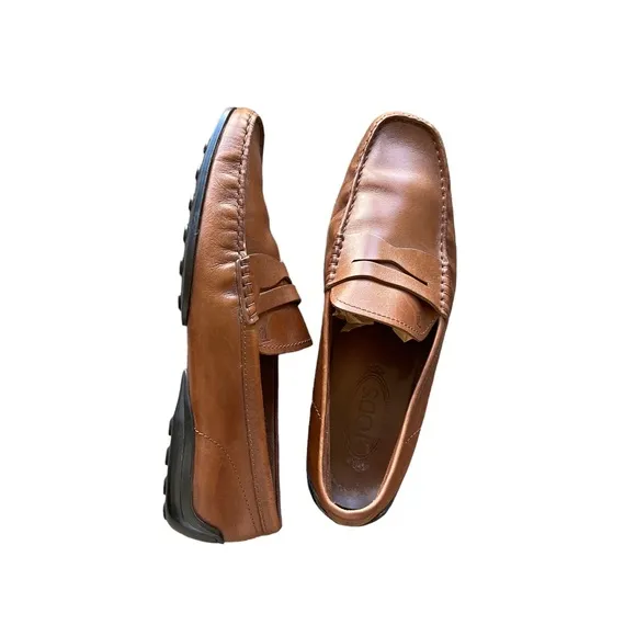 Tod's Driving Loafers Brown Leather Men