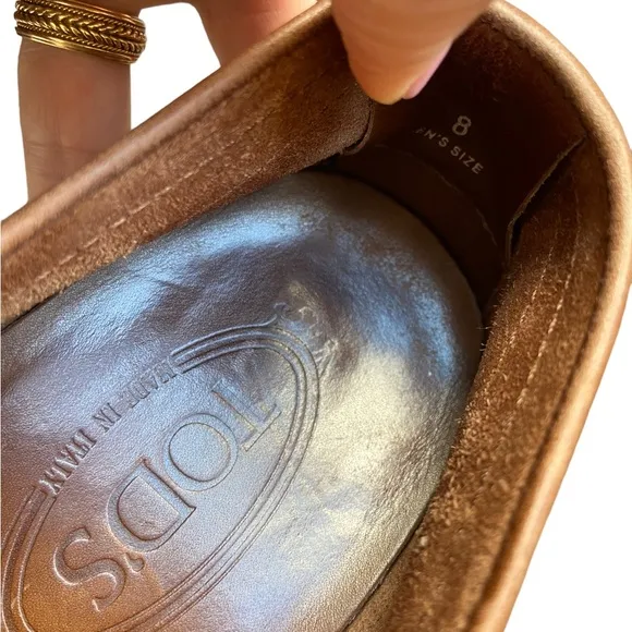 Tod's Driving Loafers Brown Leather Men