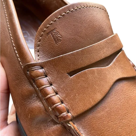 Tod's Driving Loafers Brown Leather Men