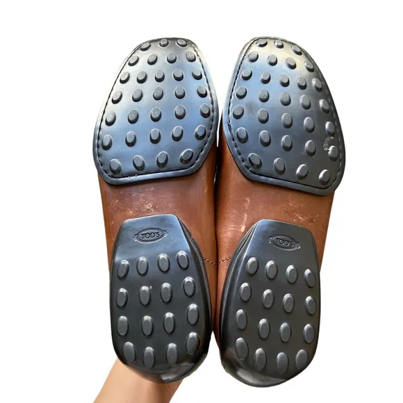 Tod's Driving Loafers Brown Leather Men