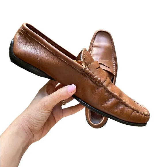 Tod's Driving Loafers Brown Leather Men