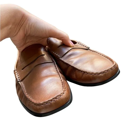Tod's Driving Loafers Brown Leather Men