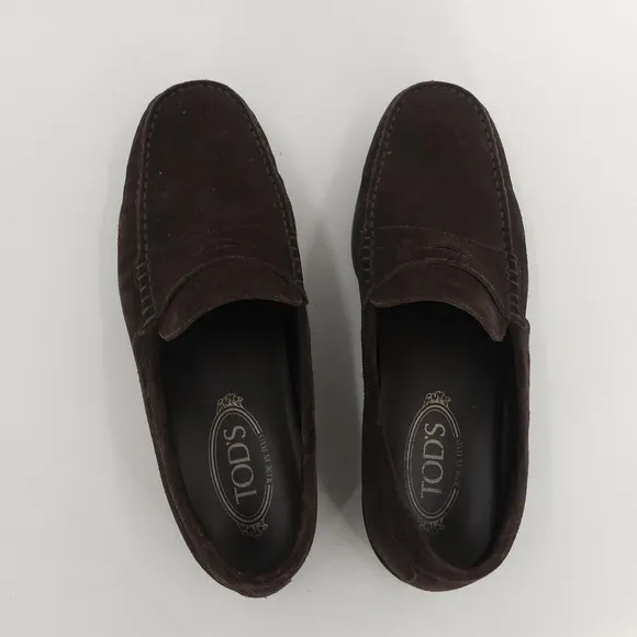 Tod's Gommino Suede Slip On Casual Driving Loafers Brown Men's 6