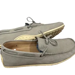 TOD'S Gray  Leather Current Mens Loafer Size 8