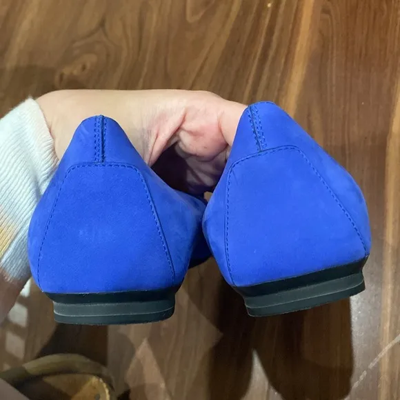 Tod’s / Leather Loafers Pin suede blue cobalt Application 39.5 9.5