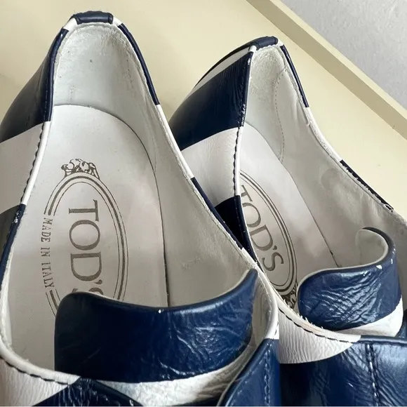 Tod’s leather striped espadrilles