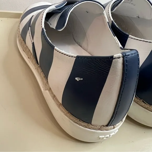Tod’s leather striped espadrilles
