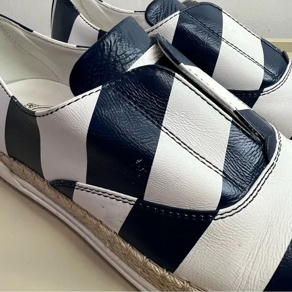 Tod’s leather striped espadrilles