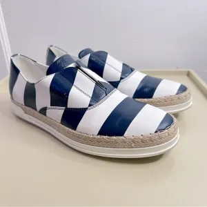 Tod’s leather striped espadrilles