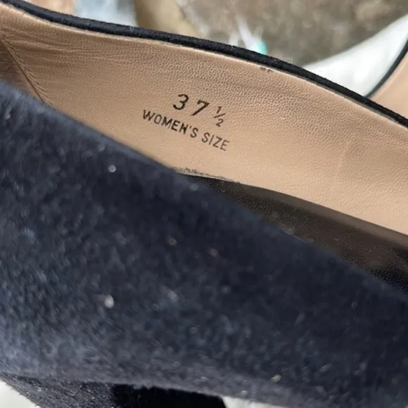 Tod's 'Lulu' Suede Driver Style Penny Heel Pumps in Black Size 37.5