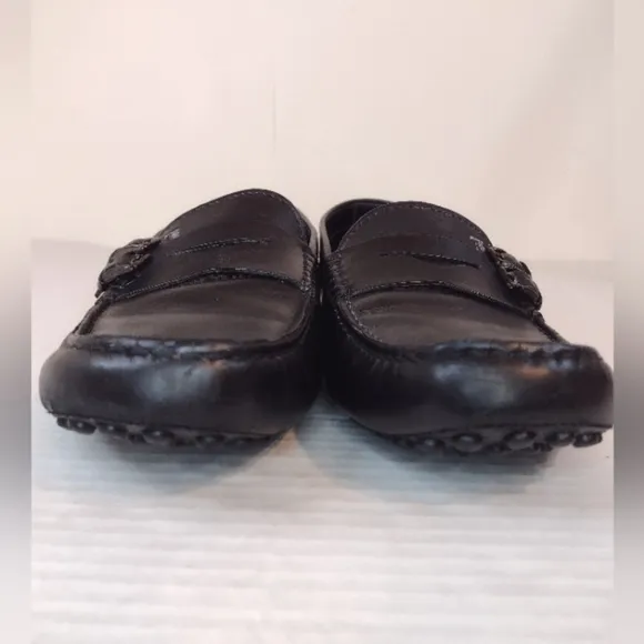 TODS men's black loafers size (9)