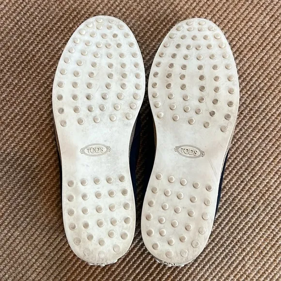 TOD’S Men’s Blue Suede Leather Slip-on Sneakers
