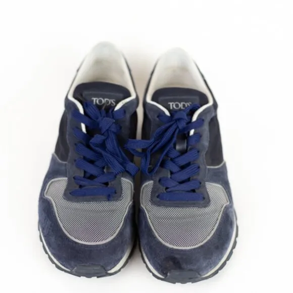 Tod’s Men’s Navy Blue Sneakers Men's Size 7.5  US 9  Suede &amp; Mesh
