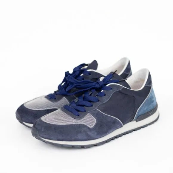 Tod’s Men’s Navy Blue Sneakers Men's Size 7.5  US 9  Suede &amp; Mesh