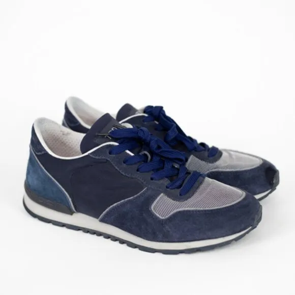 Tod’s Men’s Navy Blue Sneakers Men's Size 7.5  US 9  Suede &amp; Mesh