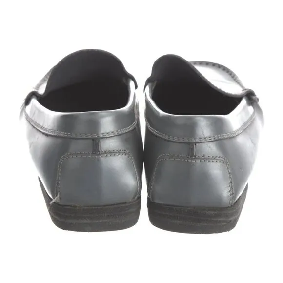 Tod's Women's Gray Leather Casual Comfy Loafers - Size 8.5