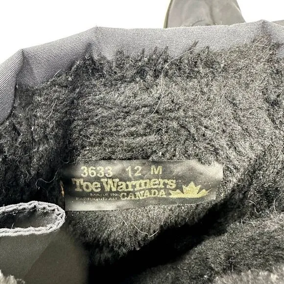 Toe Warmers of Canada Womens Nylon Fur Lined Waterproof Boots Size 12M