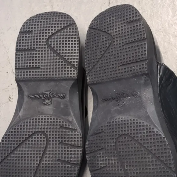 Tommy Bahama Baja Beach Slides Sandals Leather Black Size 11 M Resortwear