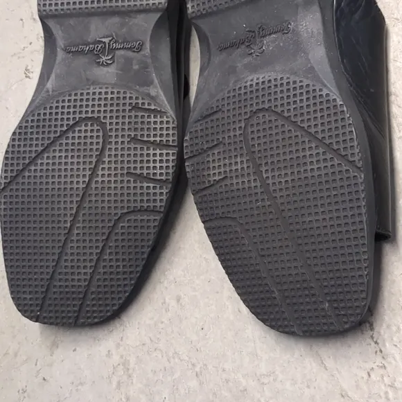 Tommy Bahama Baja Beach Slides Sandals Leather Black Size 11 M Resortwear