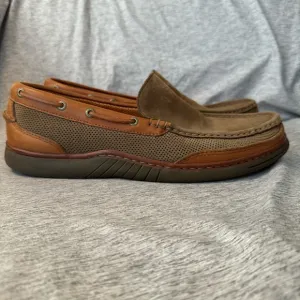 TOMMY BAHAMA TB-267 Brown Leather Loafers, Size 11.5, NWOT
