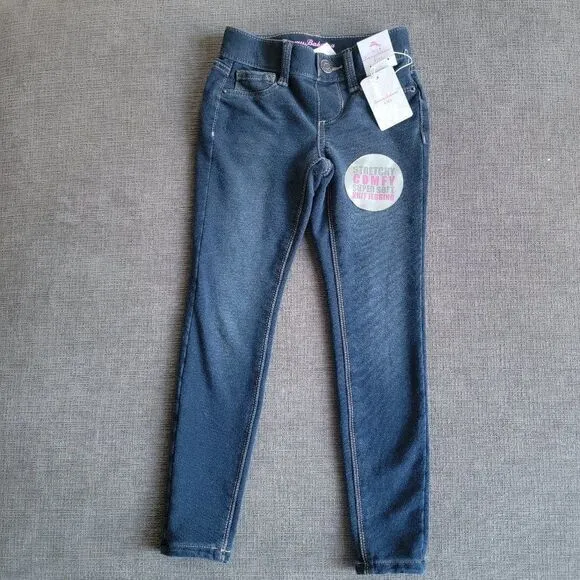 Tommy Bahama Kid's Girl Blue Stretchy Comfy Super Soft Knit Jegging Size 5