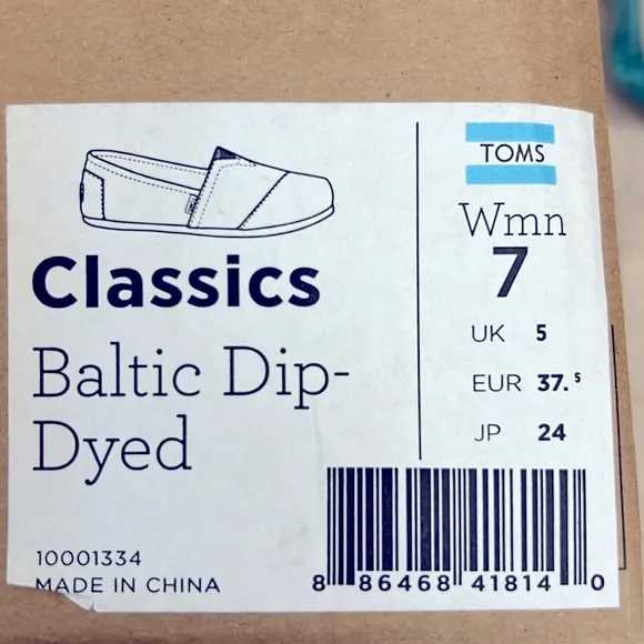 Toms Classics Baltic Dip-Dyed Ombre Crochet Flats