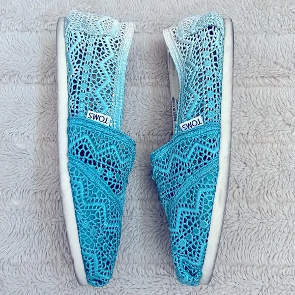 Toms Classics Baltic Dip-Dyed Ombre Crochet Flats