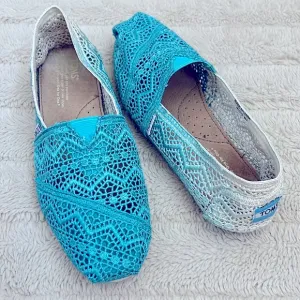 Toms Classics Baltic Dip-Dyed Ombre Crochet Flats