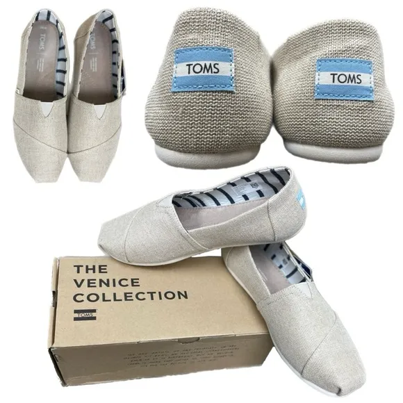 TOMS Seasonal Classic Alpargata woman’s Flats Size 9.5W. New in Box