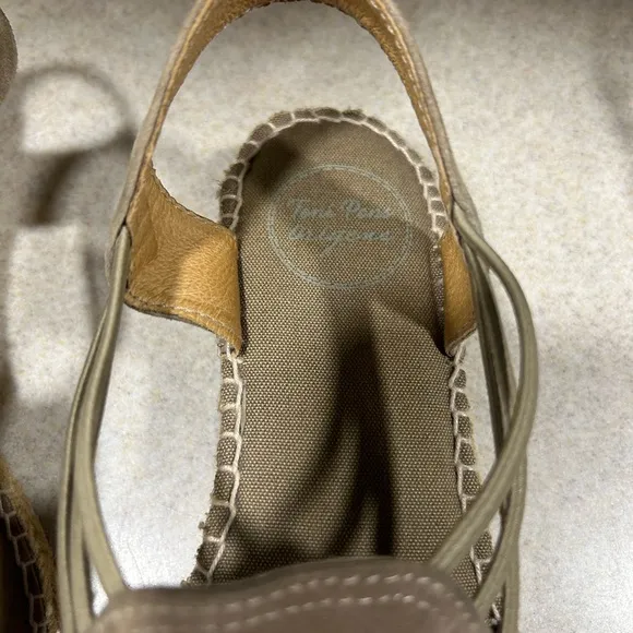 Toni Pons Suede Espadrilles EU 40 Origins Noelia Taupe Slingback Slip On Spain