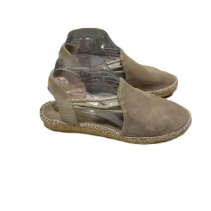 Toni Pons Suede Espadrilles EU 40 Origins Noelia Taupe Slingback Slip On Spain