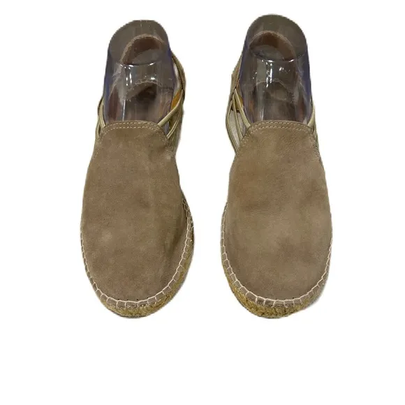 Toni Pons Suede Espadrilles EU 40 Origins Noelia Taupe Slingback Slip On Spain