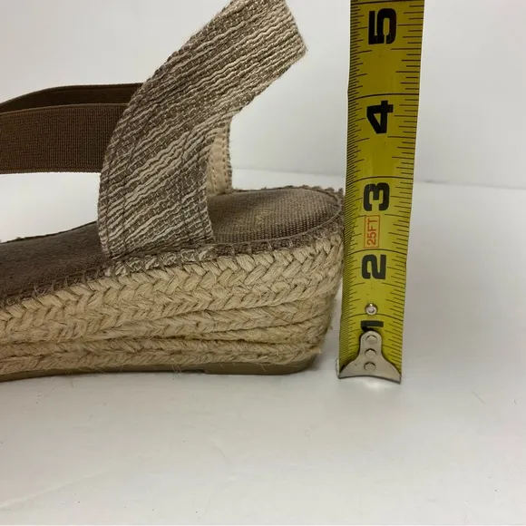 Toni Pons Taga-Sd Women’s Open Toe Beige Espadrilles Sandals Sz EU 41 US 10