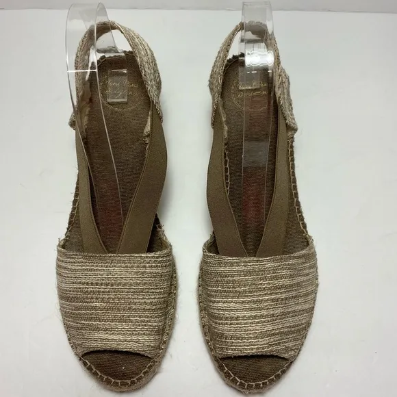 Toni Pons Taga-Sd Women’s Open Toe Beige Espadrilles Sandals Sz EU 41 US 10