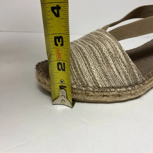 Toni Pons Taga-Sd Women’s Open Toe Beige Espadrilles Sandals Sz EU 41 US 10