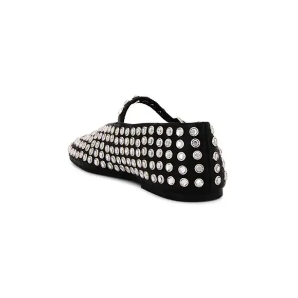 Tony Bianco Miami Flats - Black Leather