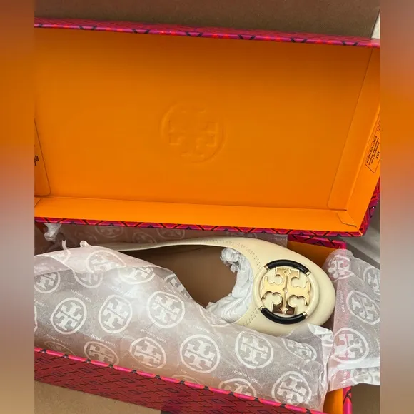 Tory Burch Cream Ballet Flats