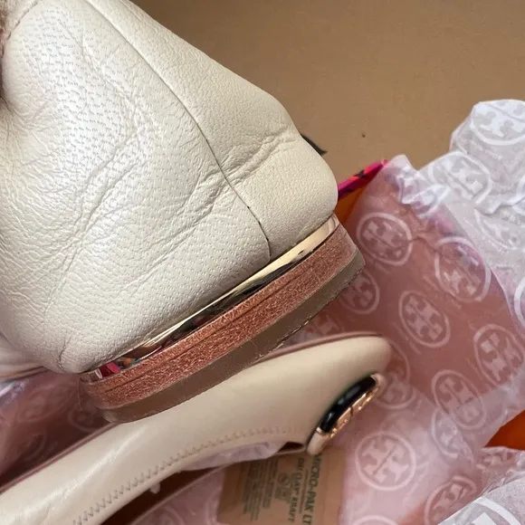 Tory Burch Cream Ballet Flats