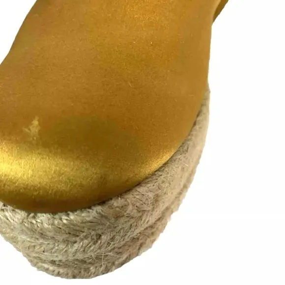 Tory Burch Elisa Wedge Espadrille Golden Fry