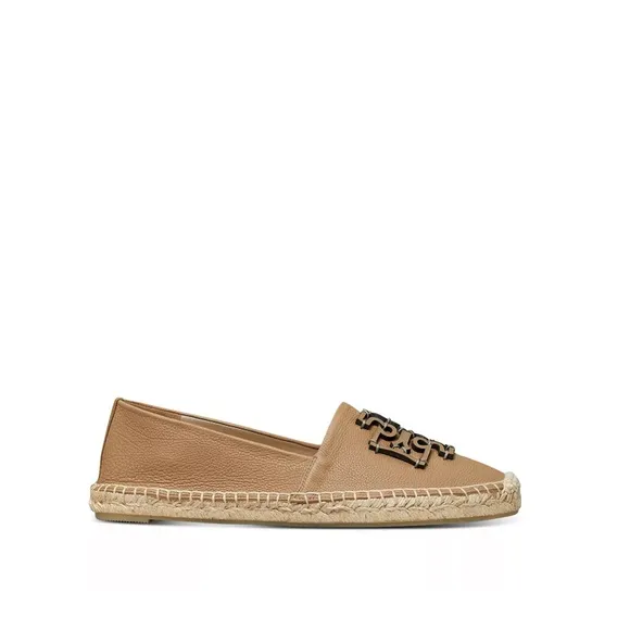 Tory Burch Ines Leather Espadrille Almond Flour Size 11  NIB