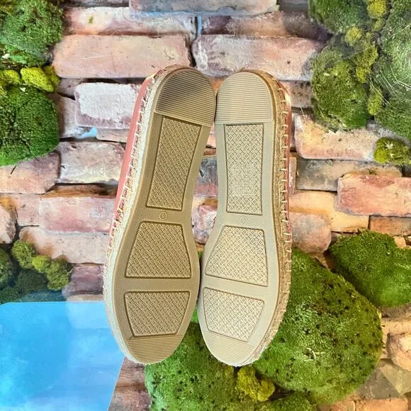 TORY BURCH Ines Leather Espadrilles SZ6