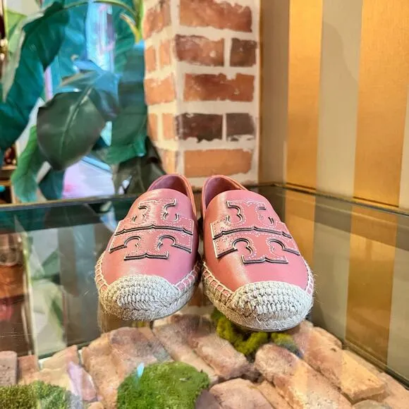 TORY BURCH Ines Leather Espadrilles SZ6