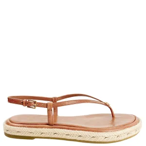 Tory Burch Logo Espadrilles in Tan
