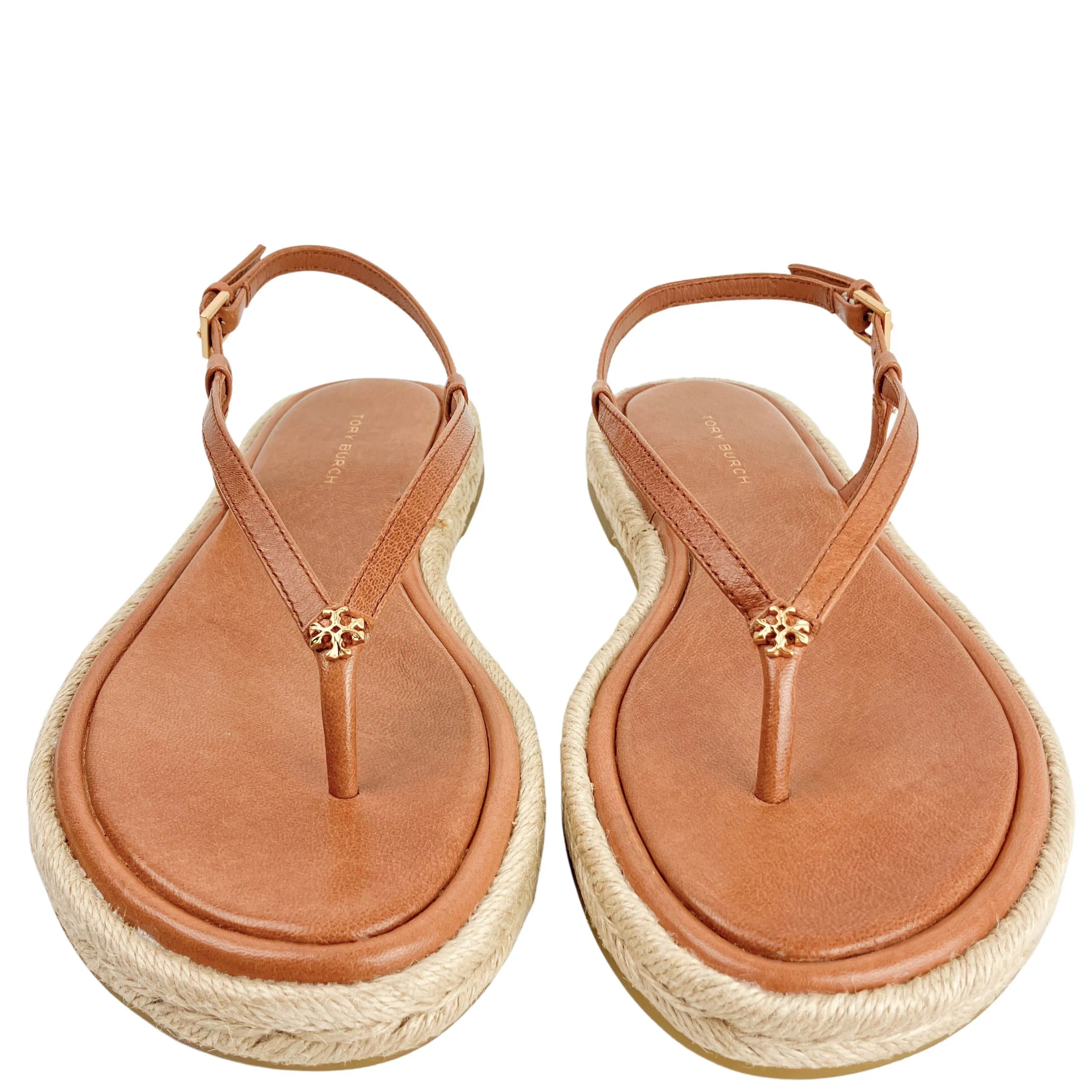 Tory Burch Logo Espadrilles in Tan