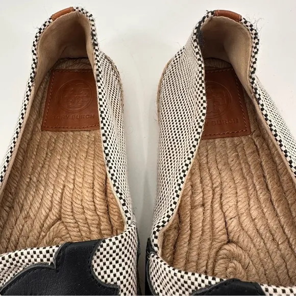 Tory Burch Logo Lonnie Espadrilles Flats Size 9
