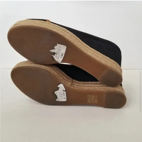 Tory Burch Majorca Espadrilles Peep Toe Wedge- Size 8.5