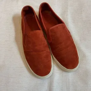 Tory Burch Slip On Sneakers Red Ochre Women Size 10